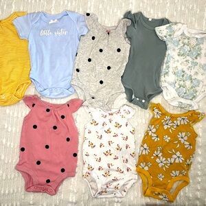 Baby Girl Carter’s Snap Onesies